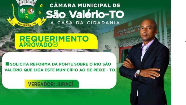 REQUERIMENTO DO VEREADOR JURACÍ FERREIRA APROVADO NAS SESSÕES DE SETEMBRO DE 2025.