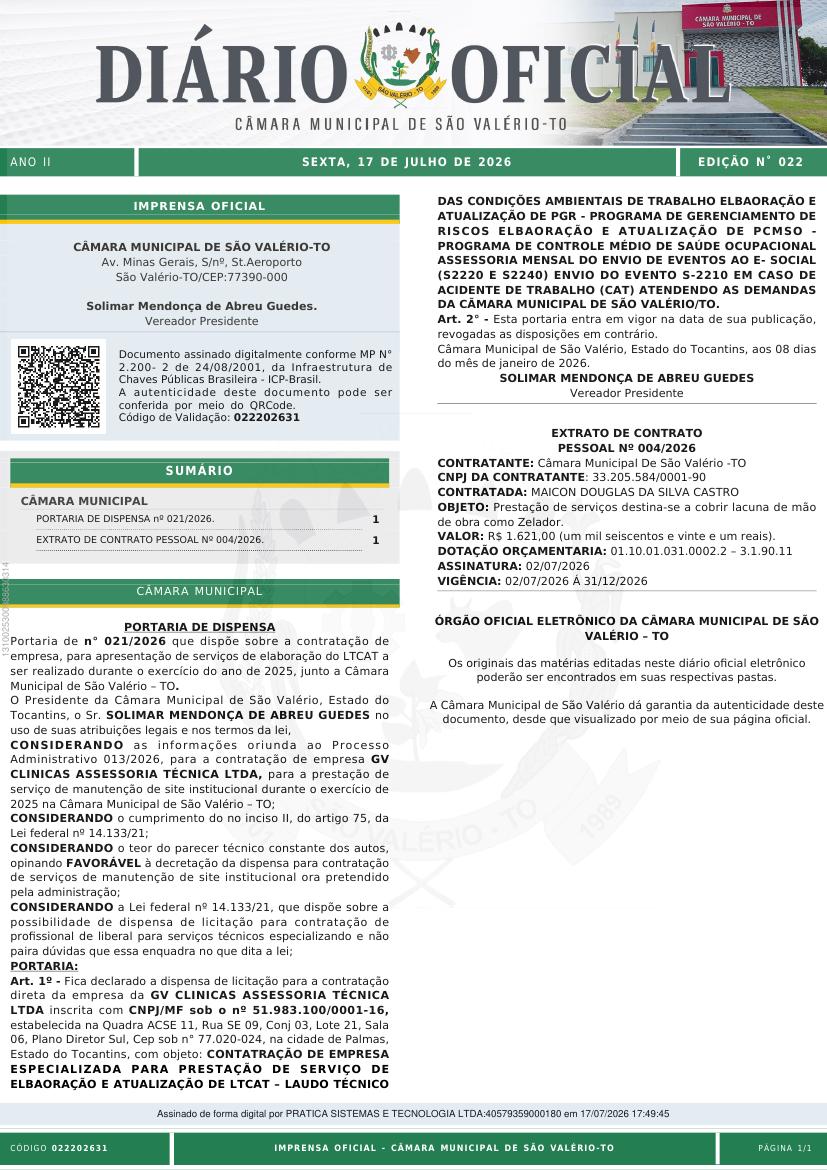 Capa da edição