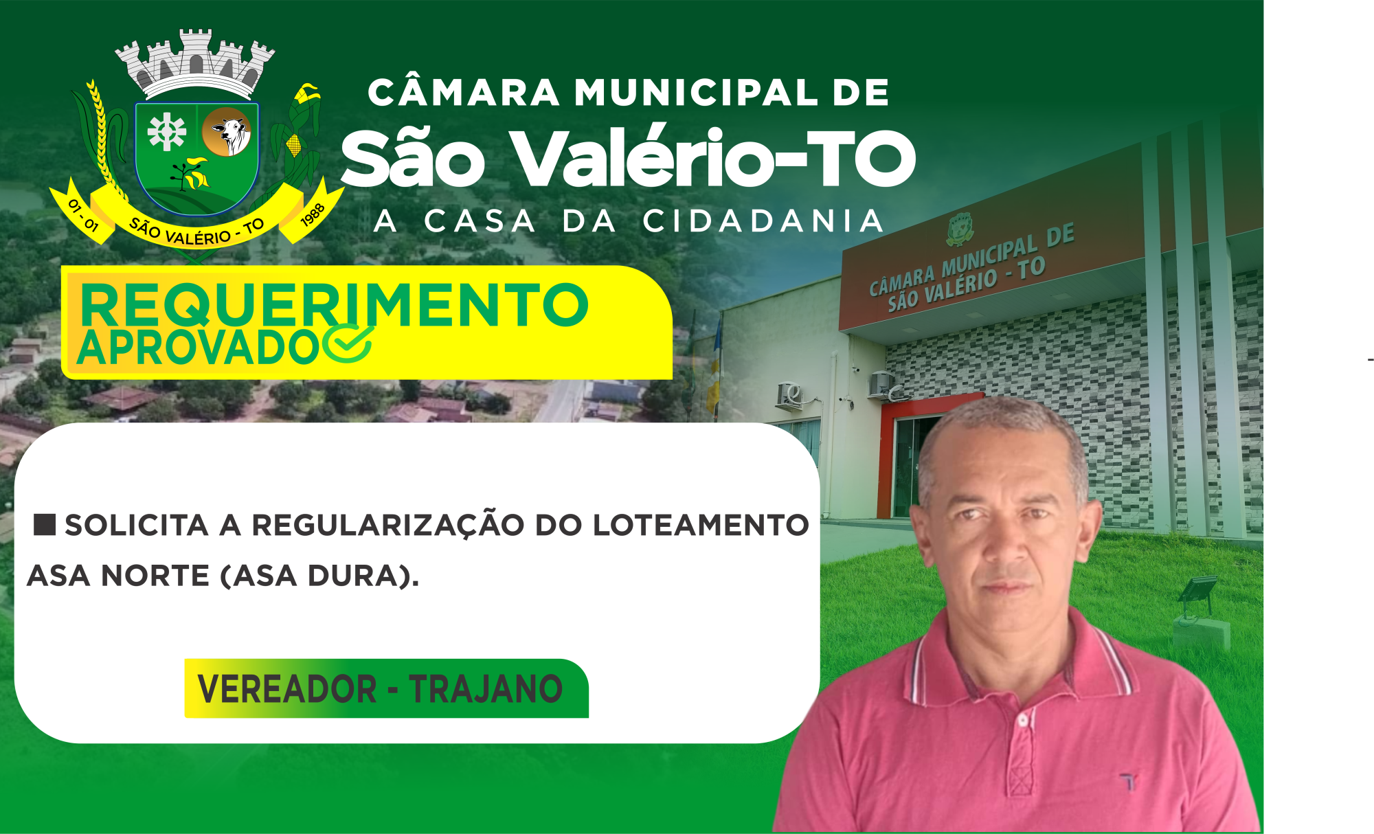 REQUERIMENTO DO VEREADOR TRAJANO LINHARES