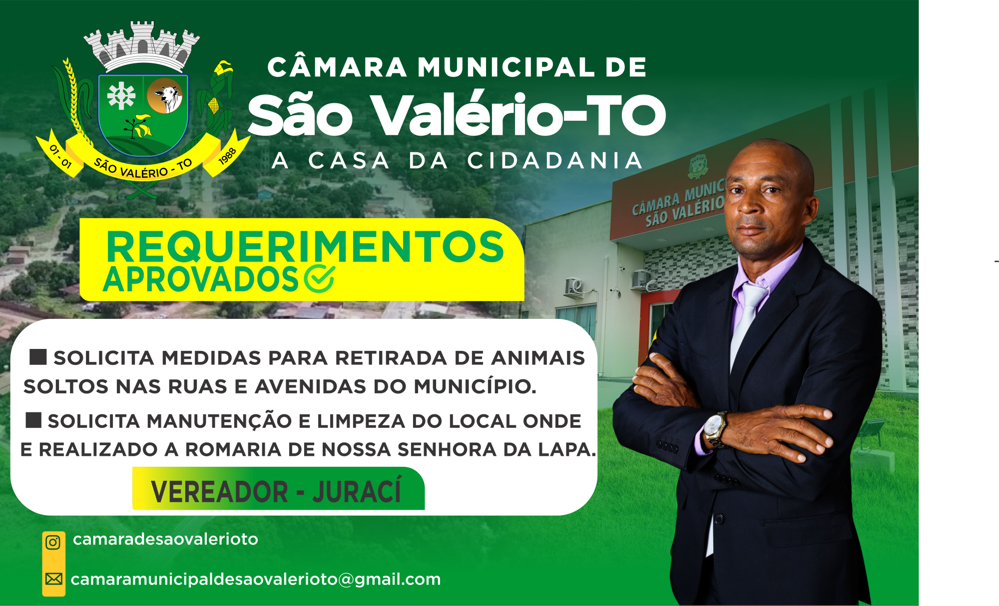 REQUERIMENTOS DO VEREADOR JURACI FERREIRA