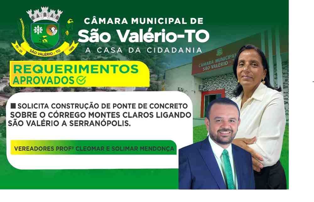 REQUERIMENTO CONJUNTO DOS VEREADORES PRESIDENTE SOLIMAR MENDONÇA E PROFª CLEOMAR APROVADO NAS SESSÕES LEGISLATIVAS DE AGOSTO DE 2025.