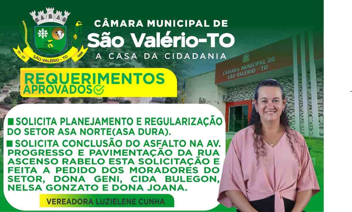REQUERIMENTO DO VEREADORALUZIELENE CUNHA  APROVADO NAS SESSÕES DE SETEMBRO DE 2025.