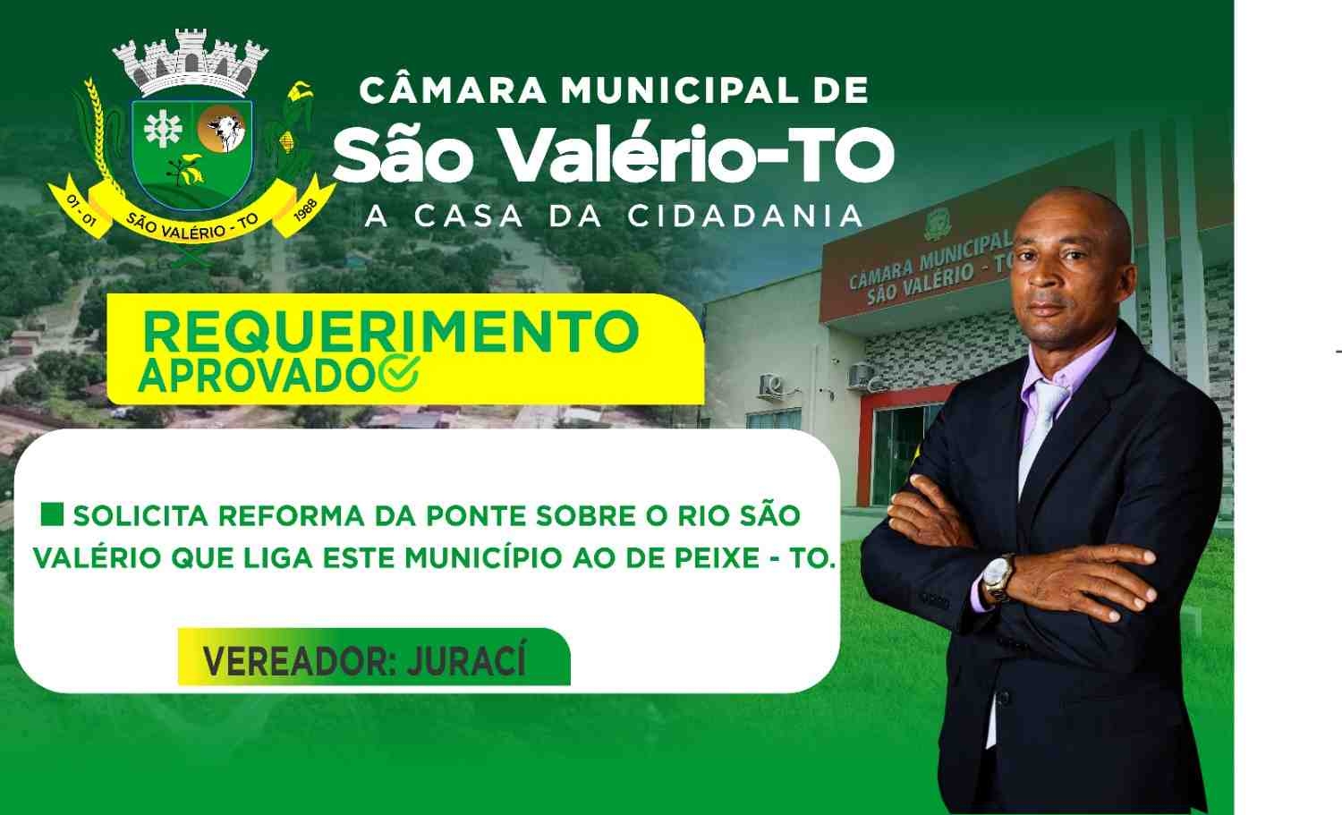 REQUERIMENTO DO VEREADOR JURACÍ FERREIRA APROVADO NAS SESSÕES DE SETEMBRO DE 2025.