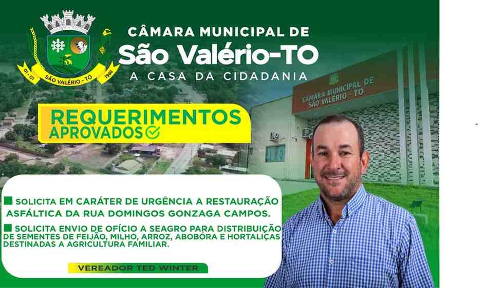 Requerimento N° 074/2025 solicita reparos urgentes no asfalto da rua Domingos Gonzaga Campos saída para Serranópolis. Requerimento N° 075/2025 Solicita o envio de oficio a Seagro, para acompanhamento da distribuição de sementes.