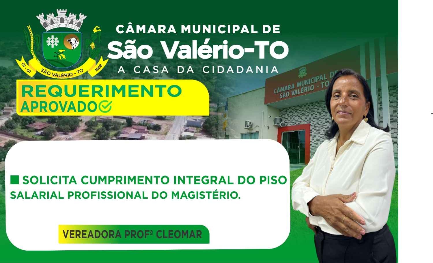 Requerimentos da vereadora Profª Cleomar do mês de fevereiro de 2026. 